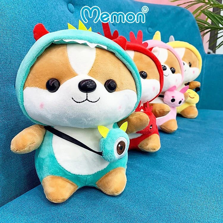 Gấu bông chó Shiba cosplay 25cm cao cấp - Hàng chính hãng Memon